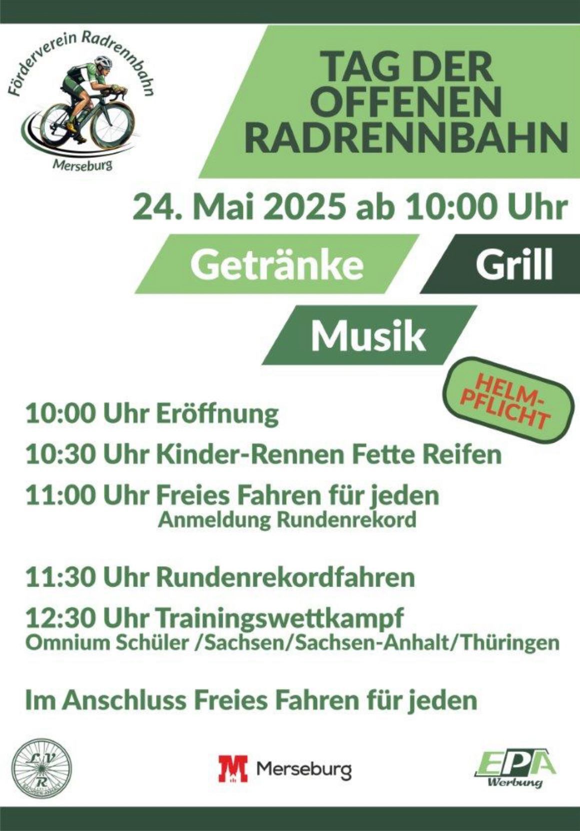 Einladung Tag der offenen Radrennbahn