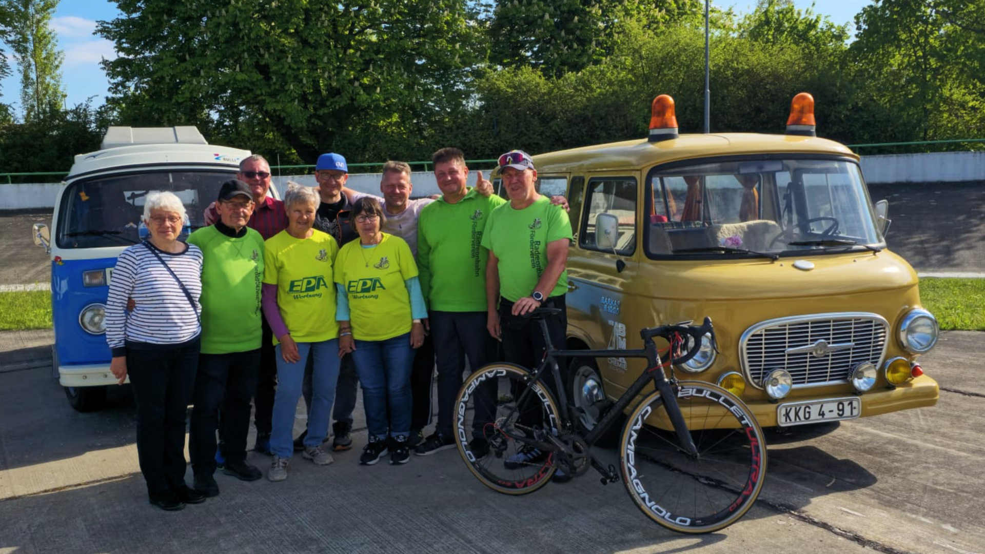 Helferteam des Fördervereins Radrennbahn Merseburg e.V.