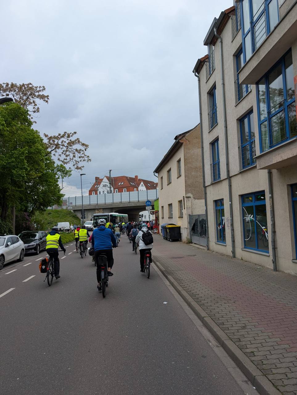 Kidical Mass fährt durch Merseburg
